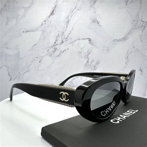 chanel polarized sunglasses black arms|oversized new Chanel sunglasses.